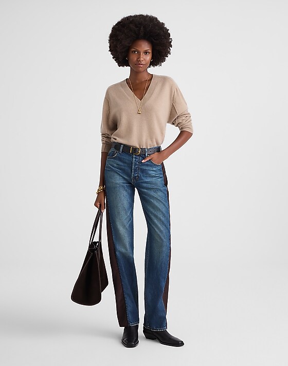 madewell Madewell x Kaihara Denim Pieced Barrel-Leg Jean enright wash