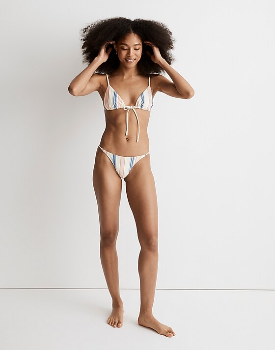 madewell Madewell x OOKIOH Goa Bikini Bottom in Cabana Stripe cabana stripe