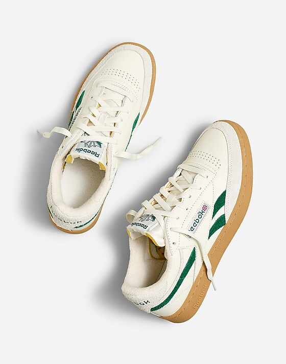 Madewell Madewell X Reebok® Unisex Club C Revenge Sneakers Chalk Dark Green