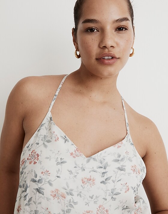 Madewell Madewell X Reistor Floral Slip Maxi Dress Ivory Ivy Dreams
