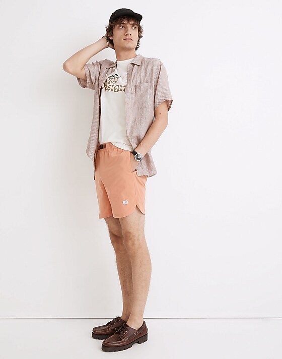 Madewell Madewell X Topo Designs® River Shorts Harvest Peach