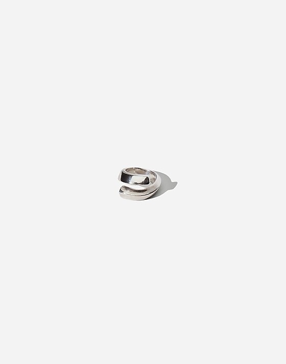 madewell Maslo Jewelry Wrap Ring Sterling Silver silver