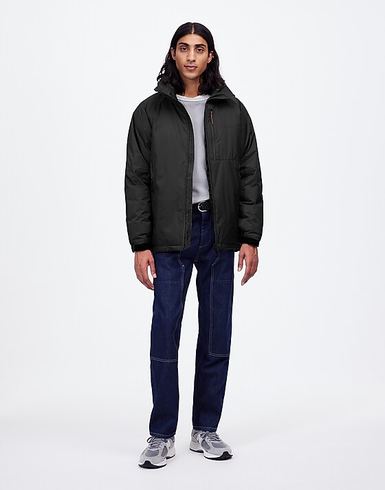 Madewell Nanga® Aurora Tex Stand Collar Down Jacket M Grey