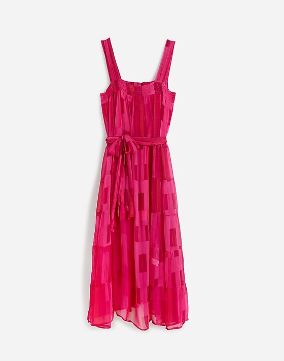 madewell Natalie Martin Jasmine Maxi Dress sea glass chiffon pink