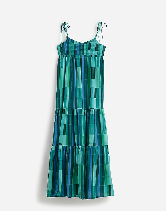 madewell Natalie Martin Melanie Maxi Dress sea glass green