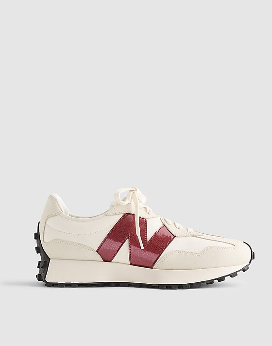 madewell New Balance® Unisex 327 Sneakers in Suede sea salt monarch burgundy