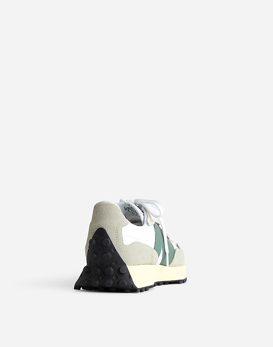 Madewell New Balance® Unisex 327 Sneakers Olivine Dark Juniper White