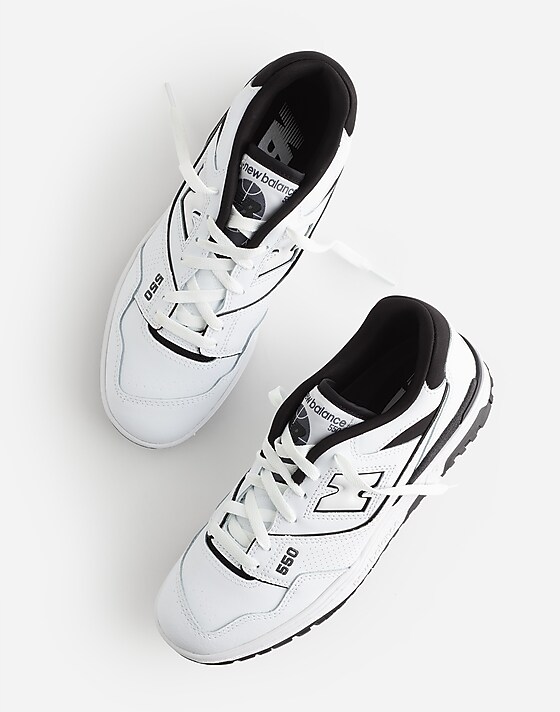 Madewell New Balance® Unisex 550 Sneakers White Black