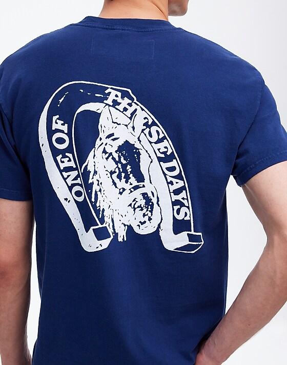 Madewell One Of These Days Lucky Number 73 Graphic Tee Sun Faded Navy