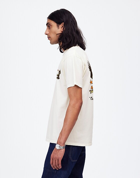 Madewell One Of These Days Screaming Eagle Graphic Tee Bone