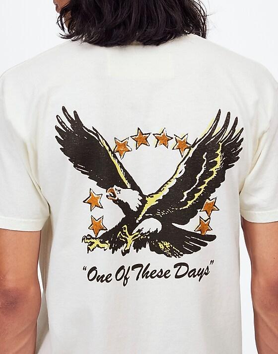 Madewell One Of These Days Screaming Eagle Graphic Tee Bone