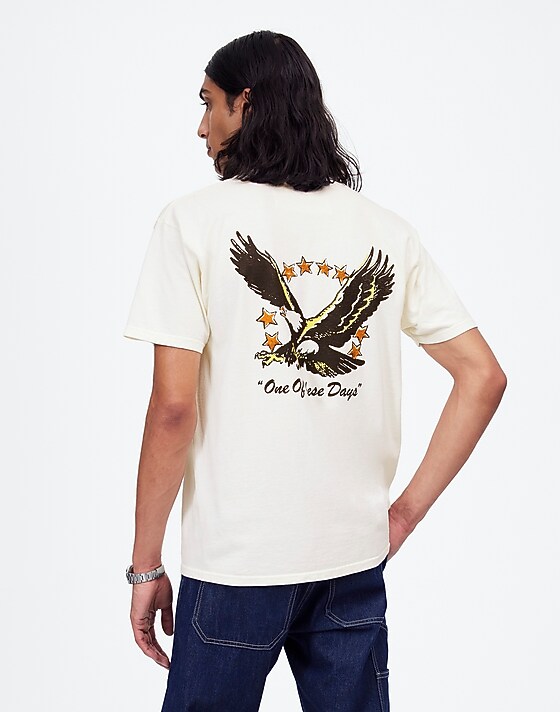 madewell One of These Days Screaming Eagle Graphic Tee bone