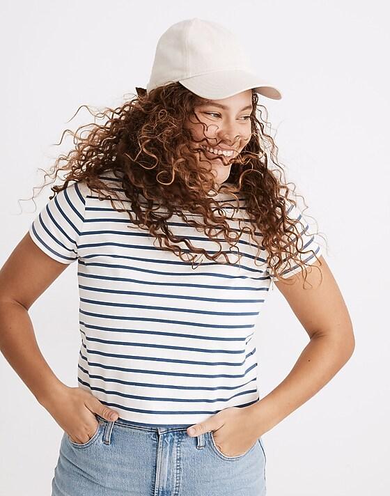 Madewell Organic Cotton Broken-In Baseball Cap Alabaster