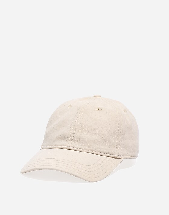 madewell Organic Cotton Broken-In Baseball Cap alabaster