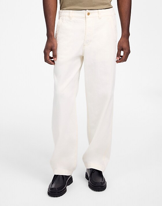 Madewell Patch Pocket Jeans In Summer Denim Ecru Wash