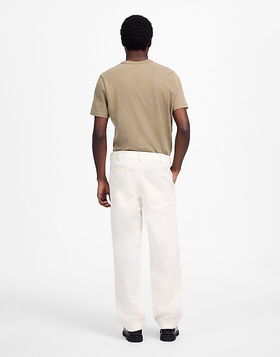 Madewell Patch Pocket Jeans In Summer Denim Ecru Wash