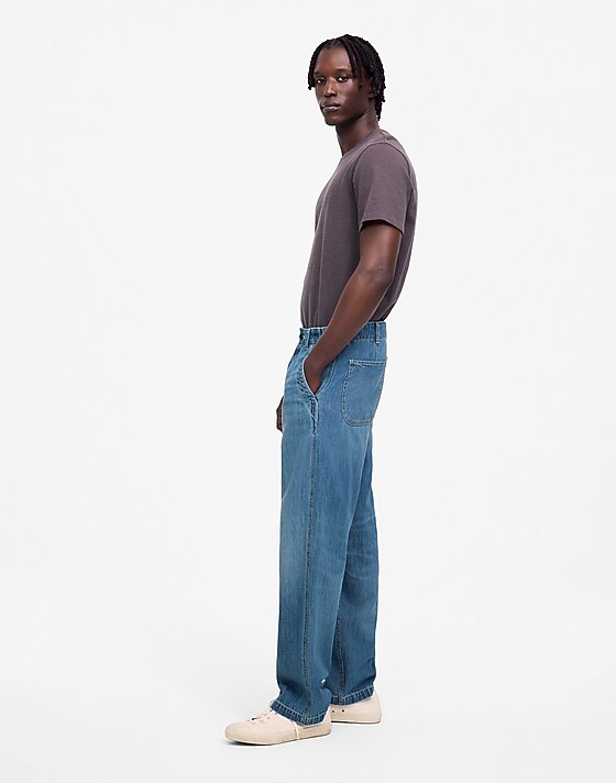 Madewell Patch Pocket Jeans In Summer Denim Paladino Wash