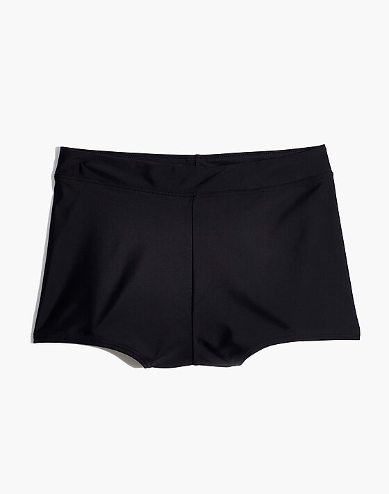 Madewell Plus Madewell Second Wave Bikini Shorts Bottom True Black
