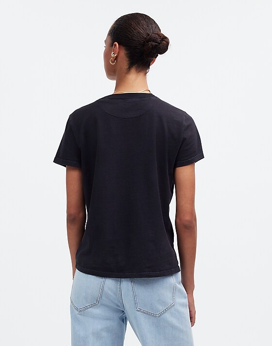 Madewell Premium Standard 01. The Shrunken Tee Black Charcoal