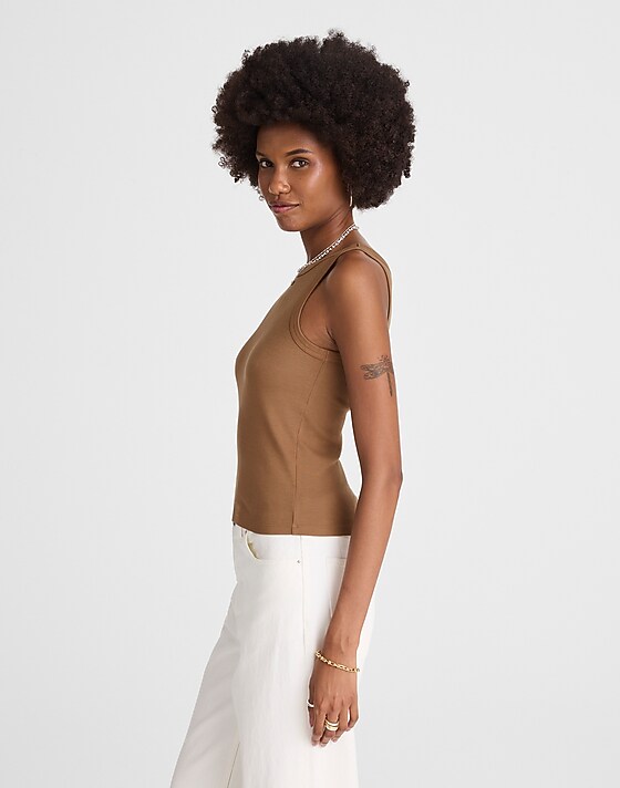Madewell (Re)generative Cotton Essential High-Neck Tank Faded Birch