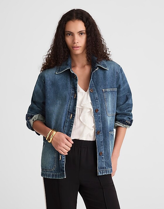 Madewell Relaxed Chore Jacket In Greendale Wash Greendale Wash