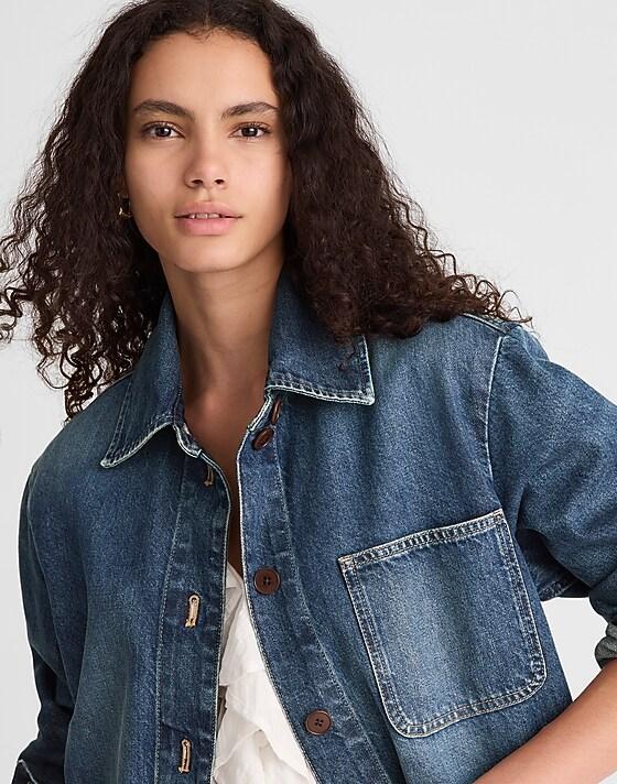 madewell Relaxed Chore Jacket in Greendale Wash greendale wash