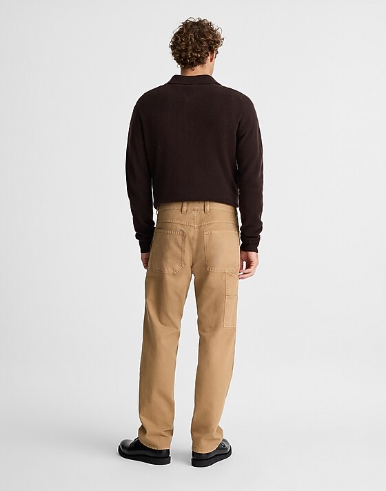 Madewell Relaxed Straight Workwear Pants Maple Seed