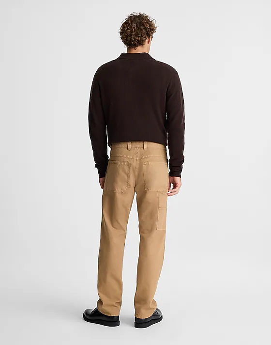 Madewell Relaxed Straight Workwear Pants Maple Seed
