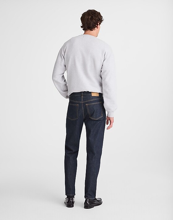 Madewell Relaxed Taper Jeans In Japanese Denim Rinse Wash