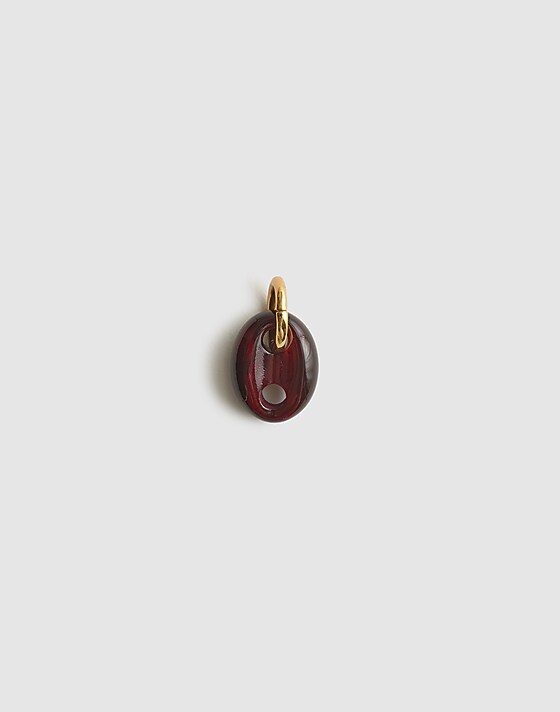 madewell Semiprecious Mariner Link Charm dark pomegranate