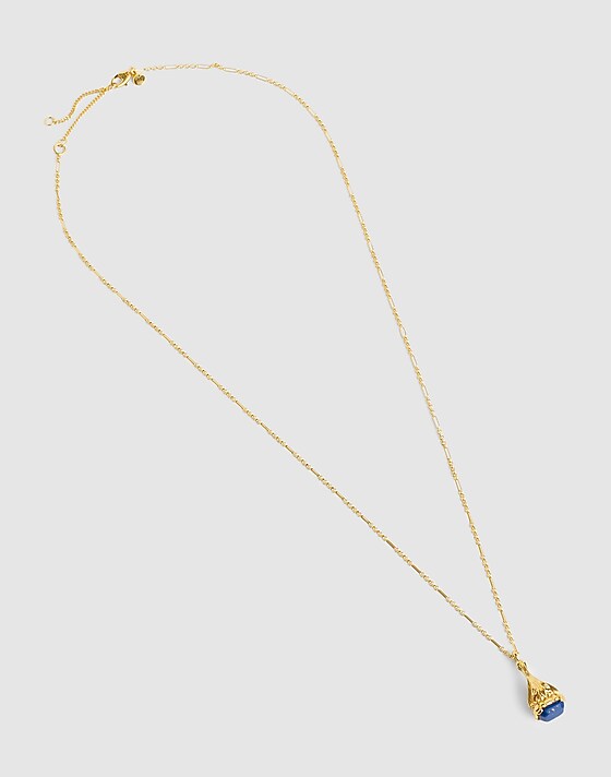 Madewell Semiprecious Victorian Pendant Necklace Antique Gold
