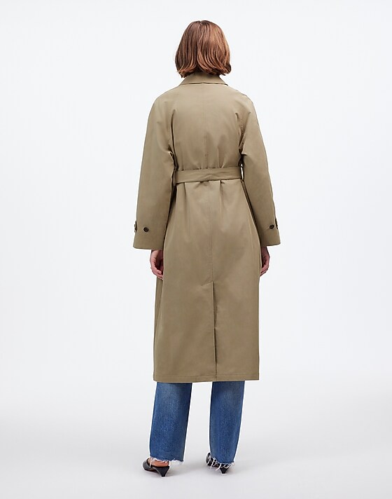 Madewell Single-Breasted Trench Coat Heritage Khaki