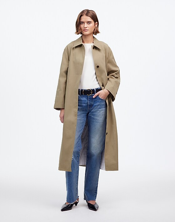 madewell Single-Breasted Trench Coat heritage khaki