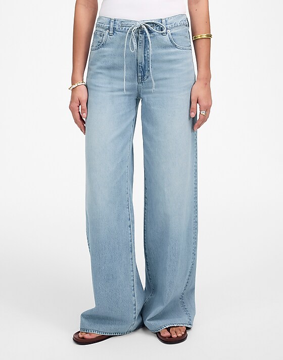 Madewell Superwide-Leg Jeans: Airy Denim Edition Ashbury Wash