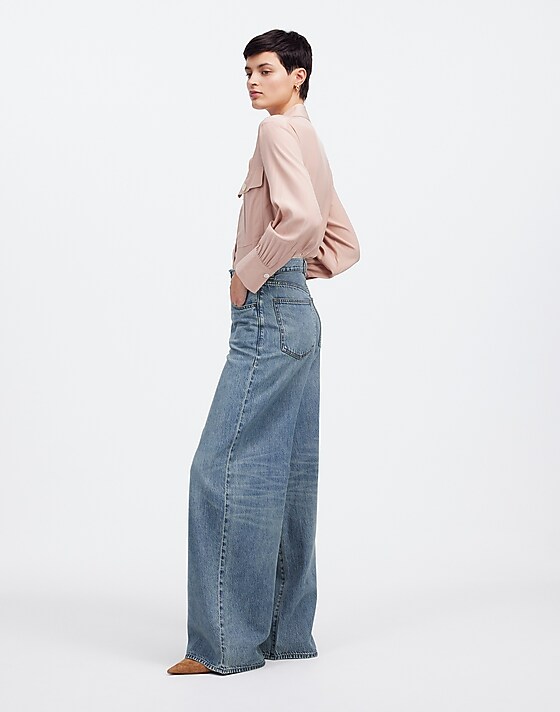 Madewell Superwide-Leg Jeans: Airy Denim Edition Billings Wash