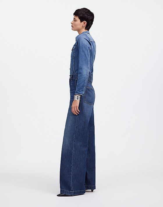 Madewell Superwide-Leg Jeans: Airy Denim Edition Lindewood Wash