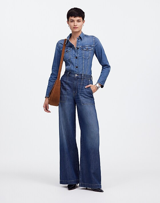 madewell Superwide-Leg Jeans: Airy Denim Edition lindewood wash