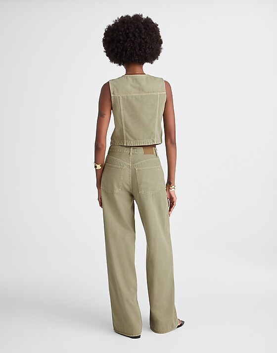 Madewell Superwide-Leg Jeans: Airy Denim Edition Sagebrush