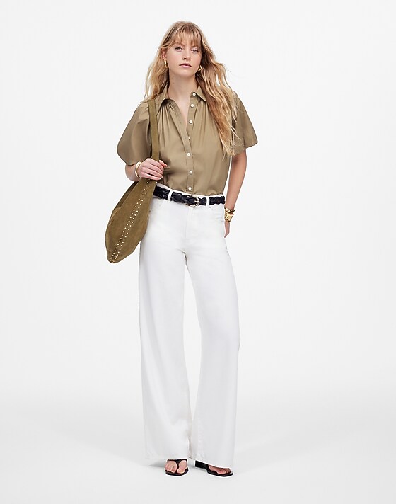 madewell Superwide-Leg Jeans: Airy Denim Edition tile white