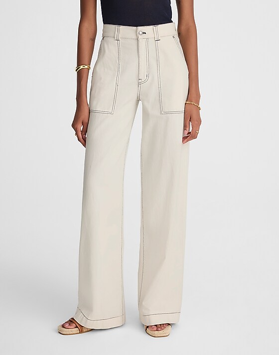 Madewell Superwide-Leg Utility Jeans In Vintage Canvas Vintage Canvas