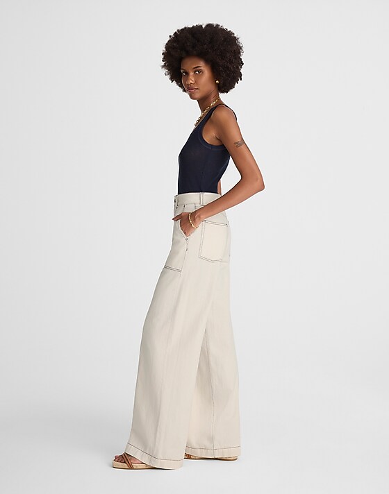 Madewell Superwide-Leg Utility Jeans In Vintage Canvas Vintage Canvas