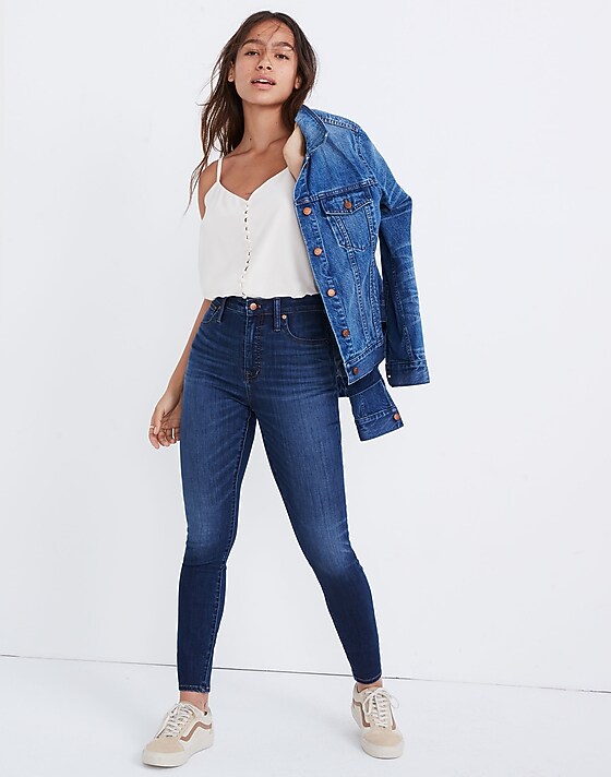 Madewell Tall Curvy High-Rise Skinny Jeans In Danny Wash: TENCEL™ Denim Edition Danny