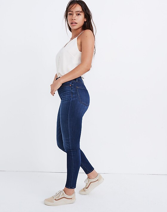 Madewell Tall Curvy High-Rise Skinny Jeans In Danny Wash: TENCEL™ Denim Edition Danny