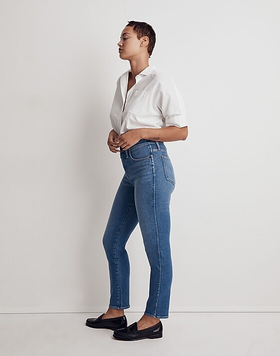 Madewell Tall Curvy Stovepipe Jeans In Leaside Wash Leaside Wash