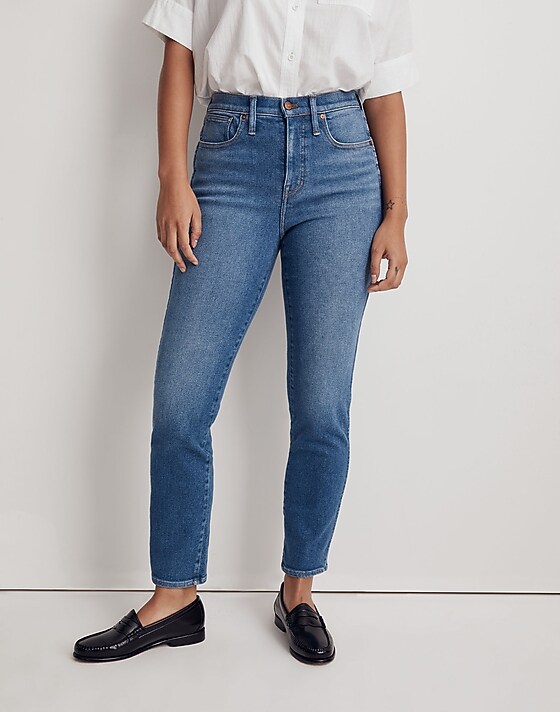 Madewell Tall Curvy Stovepipe Jeans In Leaside Wash Leaside Wash