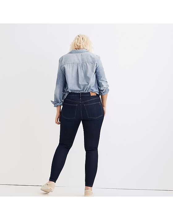 Madewell Taller 9" Mid-Rise Skinny Jeans In Larkspur Wash: TENCEL™ Denim Edition Larkspur