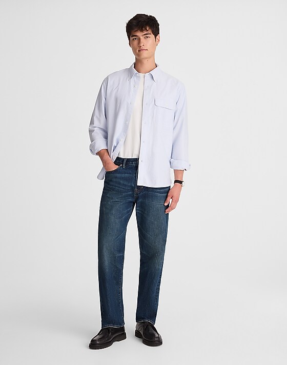 madewell The 1991 Loose Straight Jean in Japanese Denim fairside wash