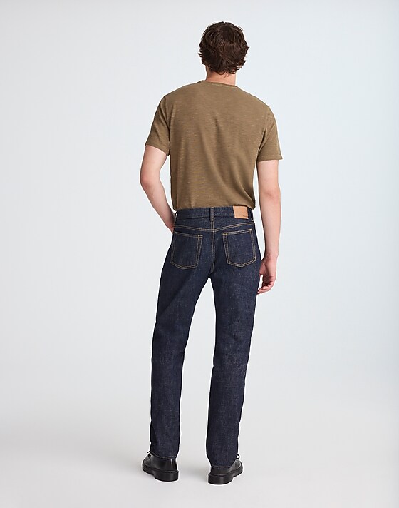 Madewell The 1991 Straight-Leg Jean In Hand-Dyed Japanese Selvedge Rinse Wash