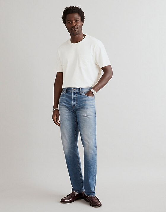 madewell The 1991 Straight-Leg Selvedge Jean in Norwood Wash norwood wash