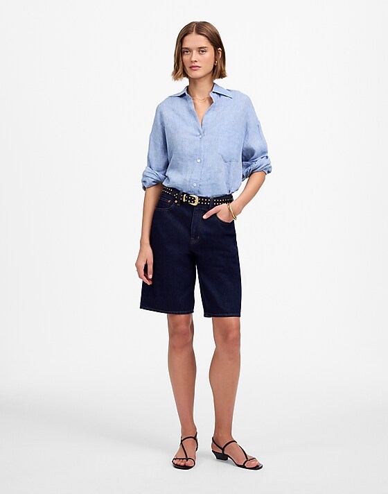 madewell The 1997 Denim Bermuda Short bronxville wash